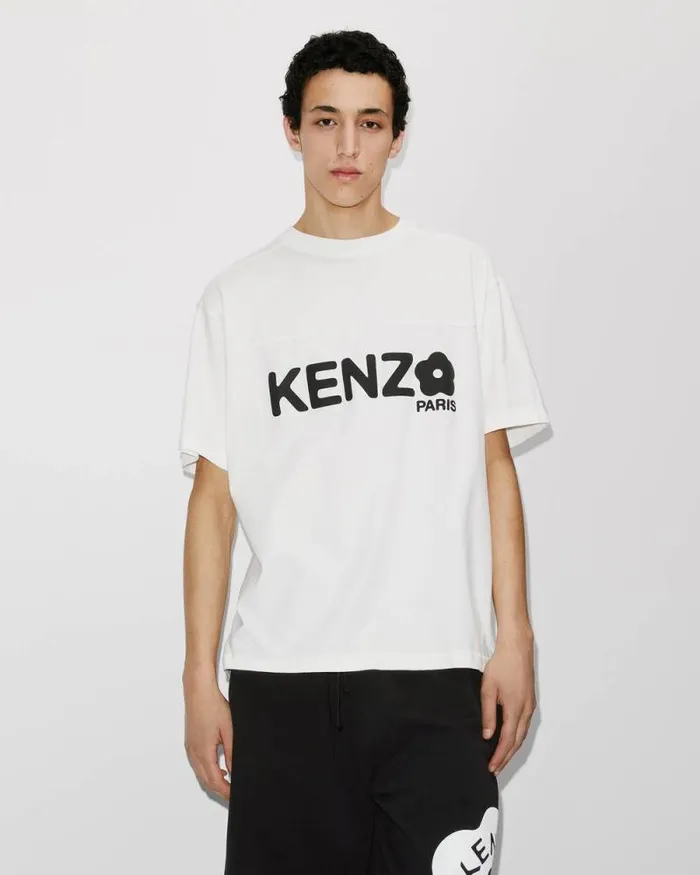 Men Oversize 039Boke Flower 20039 Tshirt Off White Kenzo Tshirts And Polos