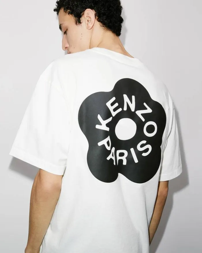 Men Oversize 039Boke Flower 20039 Tshirt Off White Kenzo Tshirts And Polos