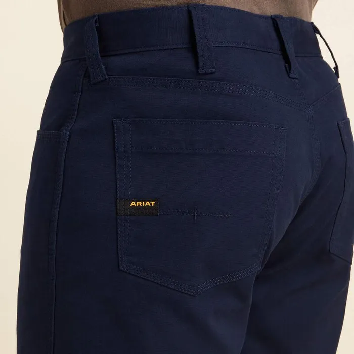 Men Pants and Shorts Ariat Rebar DuraStretch Made Tough 10quot Short Navy