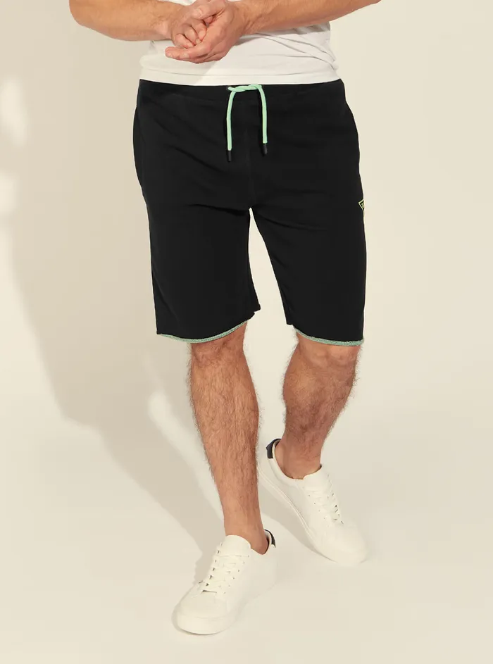 Men Pants and Shorts GUESS Eco Black Bermuda Active Shorts