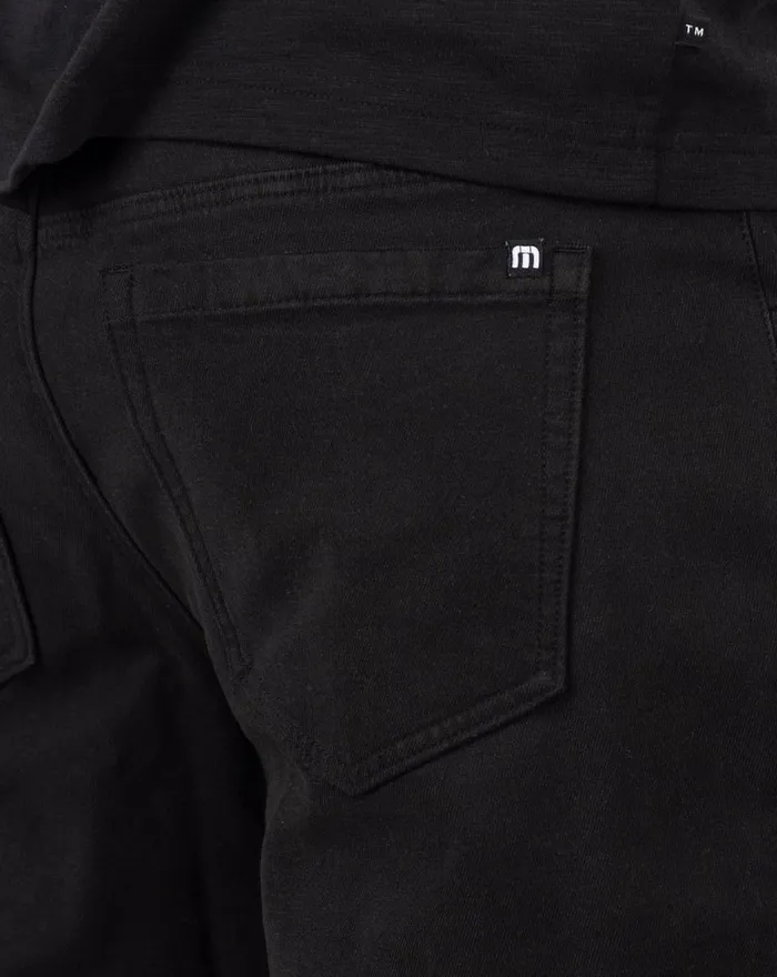 Men Pants TravisMathew CLOUD DENIM PANT Black Men Pants TravisMathew CLOUD DENIM PANT Black