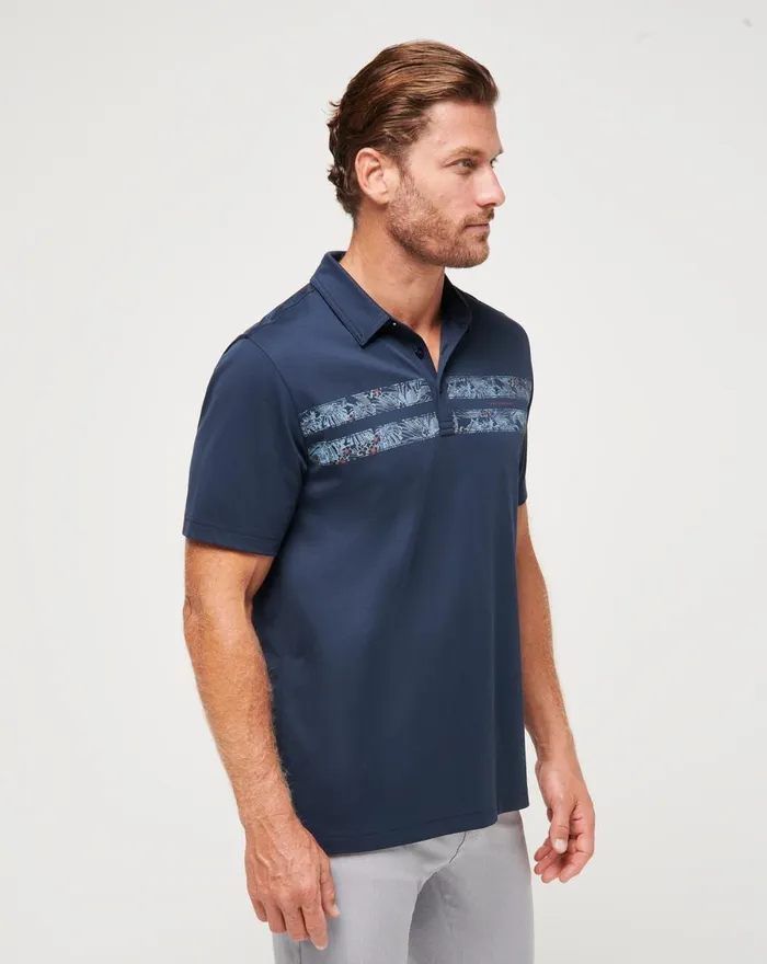 Men Polos TravisMathew PIER RUNNER POLO Total Eclipse Men Polos TravisMathew PIER RUNNER POLO Total Eclipse