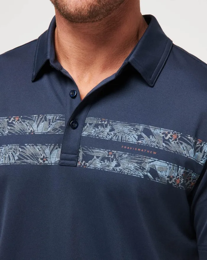Men Polos TravisMathew PIER RUNNER POLO Total Eclipse Men Polos TravisMathew PIER RUNNER POLO Total Eclipse