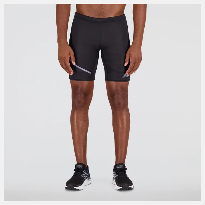 Men Q Speed 9 Inch 12 Tight Black New Balance Shorts
