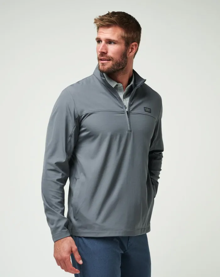 Men Quarter Zips TravisMathew WANDERLUST QUARTER ZIP Quiet Shade Men Quarter Zips TravisMathew WANDERLUST QUARTER ZIP Quiet Shade
