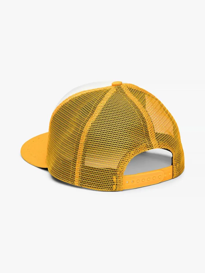 Men Rhude Hats CIGARS TRUCKER HAT Yellowivory