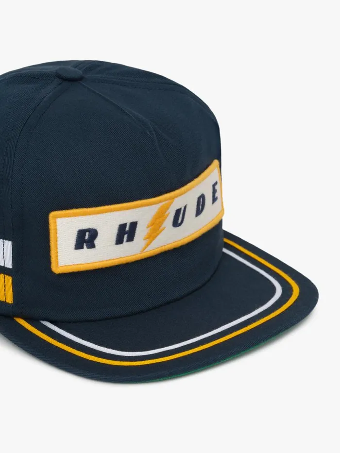 Men Rhude Hats LIGHTNING PANEL HAT Navy