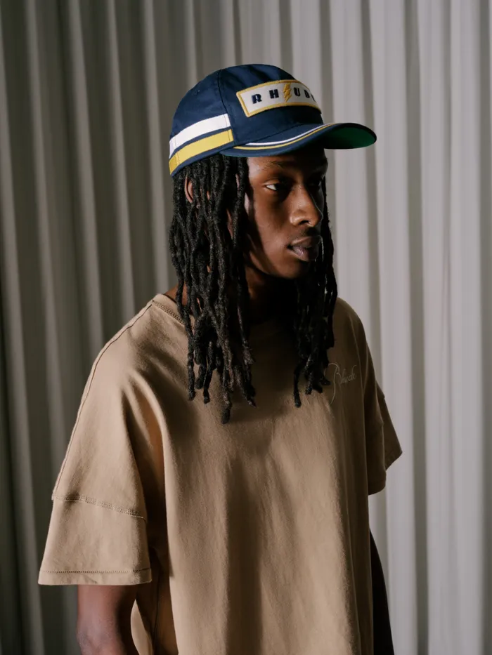 Men Rhude Hats LIGHTNING PANEL HAT Navy