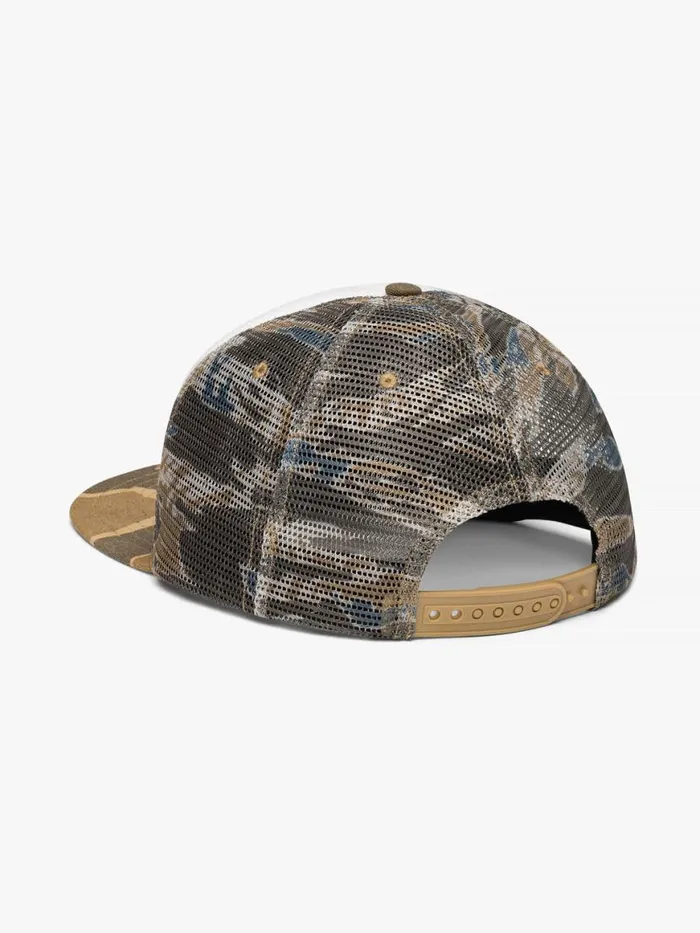 Men Rhude Hats TIGER CAMO TRUCKER HAT Indigo