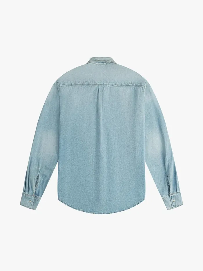 Men Rhude Outerwear WESTERN SNAP SHIRT Indigo
