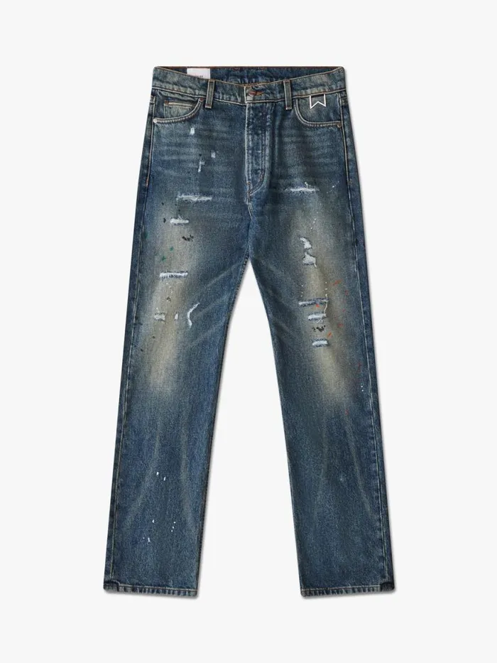Men Rhude Pants 90S DENIM Indigo