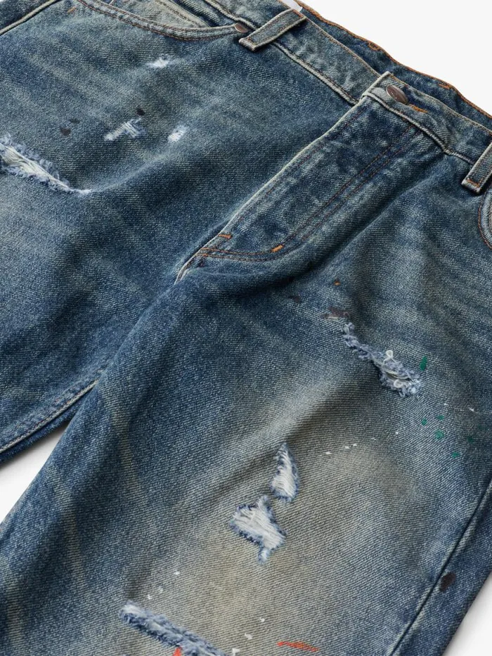 Men Rhude Pants 90S DENIM Indigo