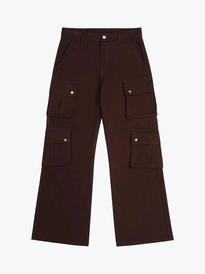 Men Rhude Pants DESERT CARGOS Brown