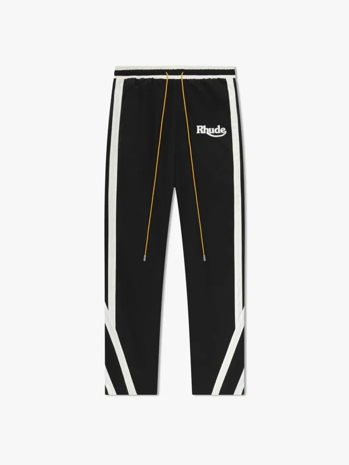 Men Rhude Pants SKITRACK PANTS Blackwhite