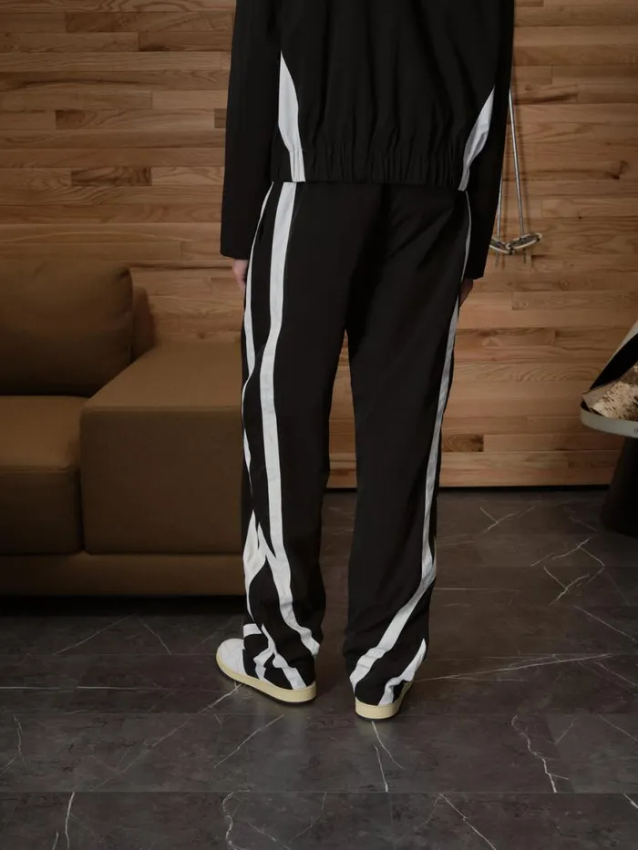 Men Rhude Pants SKITRACK PANTS Blackwhite