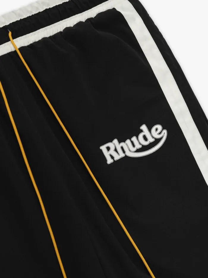 Men Rhude Pants SKITRACK PANTS Blackwhite