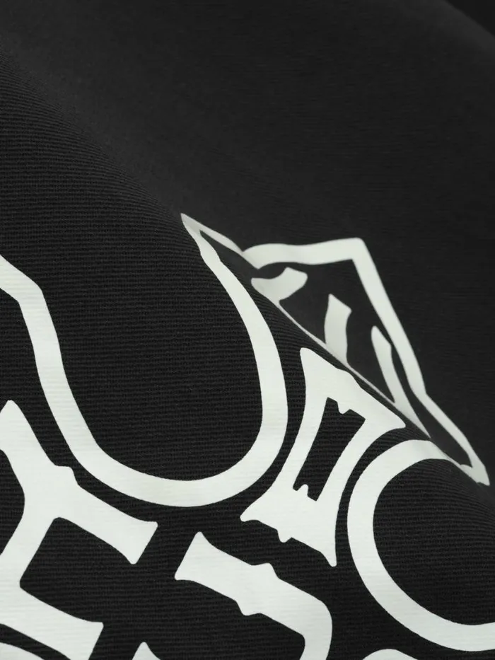 Men Rhude Shirts CROSS LOGO SNAP SHIRT Black Men Rhude Shirts CROSS LOGO SNAP SHIRT Black