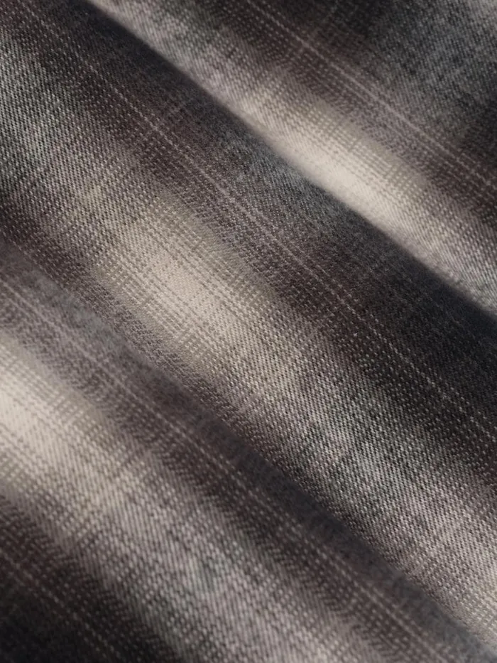 Men Rhude Shirts RACING FLANNEL Blackgrey