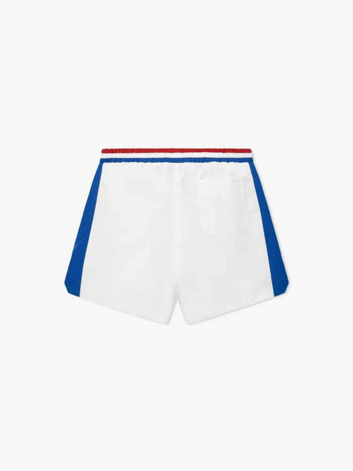 Men Rhude Shorts CHEVRON TRACK SHORTS Whitebluered Men Rhude Shorts CHEVRON TRACK SHORTS Whitebluered