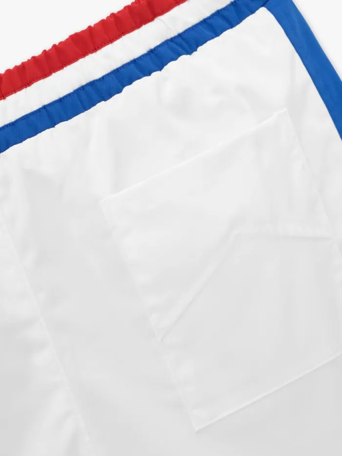 Men Rhude Shorts CHEVRON TRACK SHORTS Whitebluered Men Rhude Shorts CHEVRON TRACK SHORTS Whitebluered