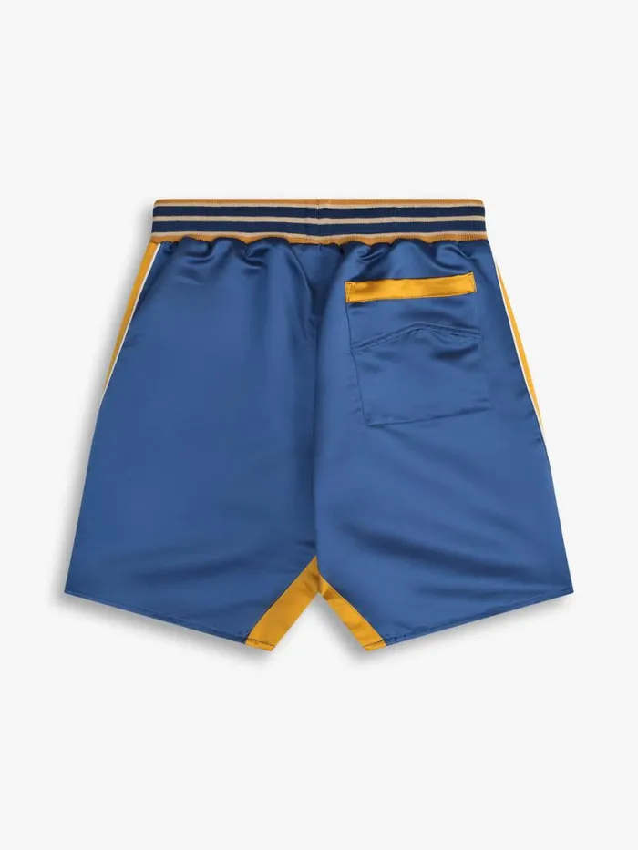 Men Rhude Shorts PALM EAGLES SOUVENIER SHORTS Navymustard Yellow