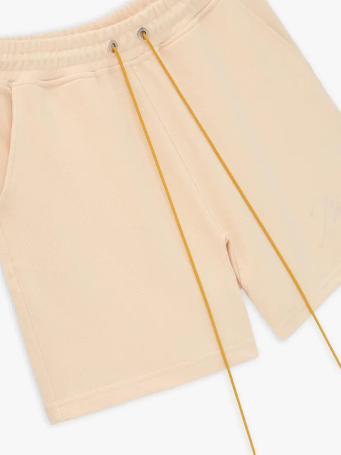 Men Rhude Shorts PIQUE SHORTS Cream