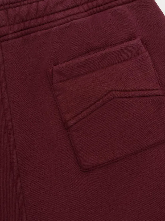 Men Rhude Shorts SWEAT SHORTS Burgundy