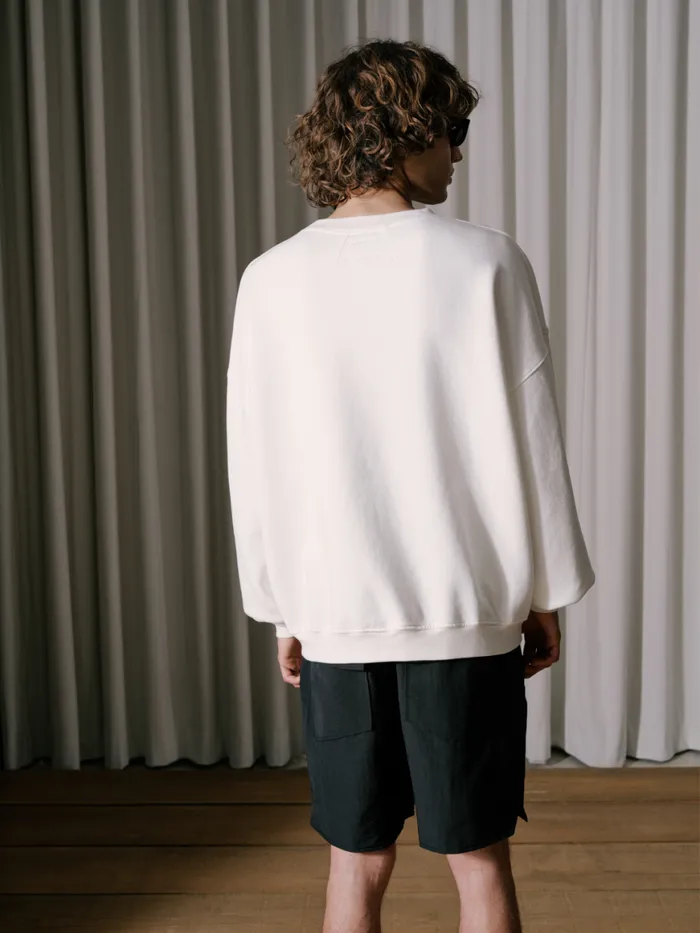 Men Rhude Sweatshirts CATAMARAN CHAMPION CREWNECK Cream