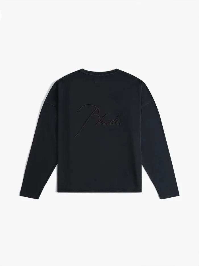 Men Rhude Tees LS REVERSE TEE Black
