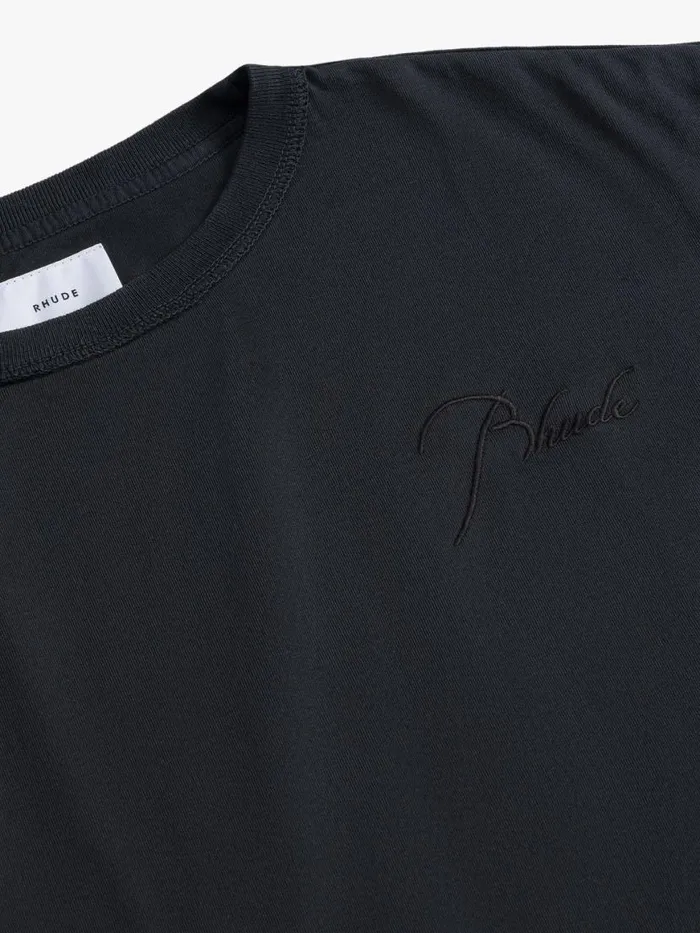 Men Rhude Tees LS REVERSE TEE Black