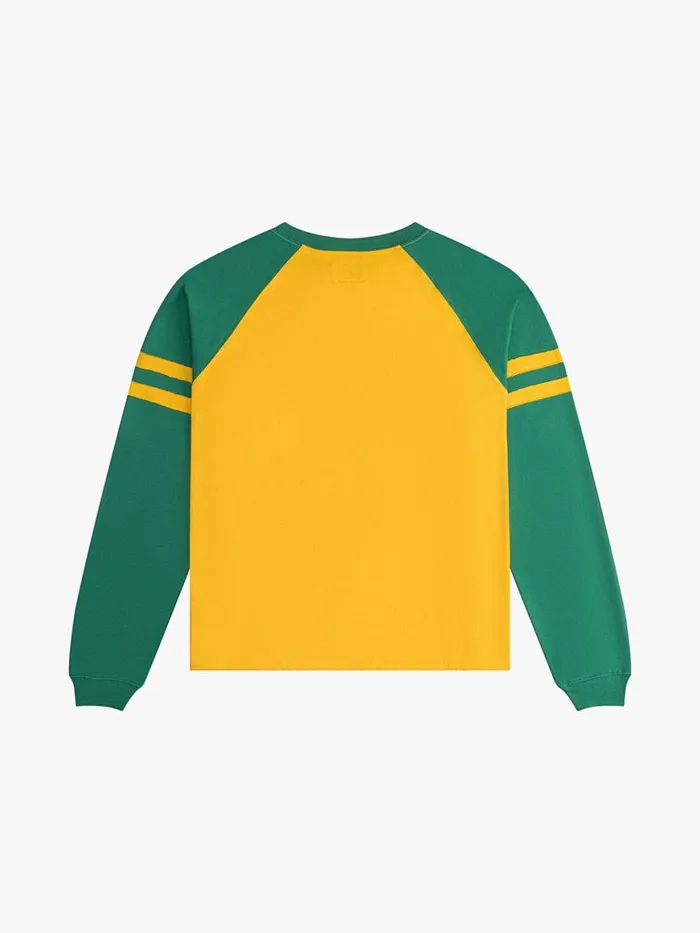 Men Rhude Tees SAO PAULO LONG SLEEVE TEE Yellowgreen
