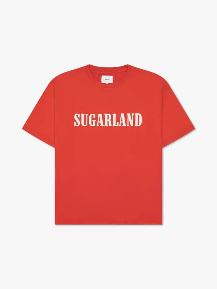 Men Rhude Tees SUGARLAND TEE Red