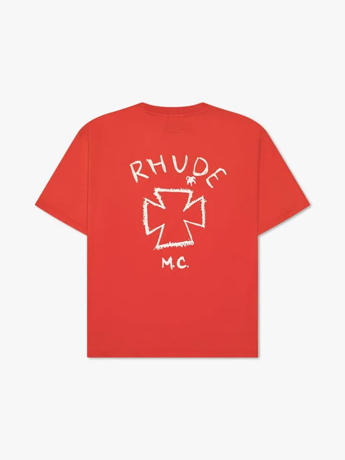 Men Rhude Tees SUGARLAND TEE Red
