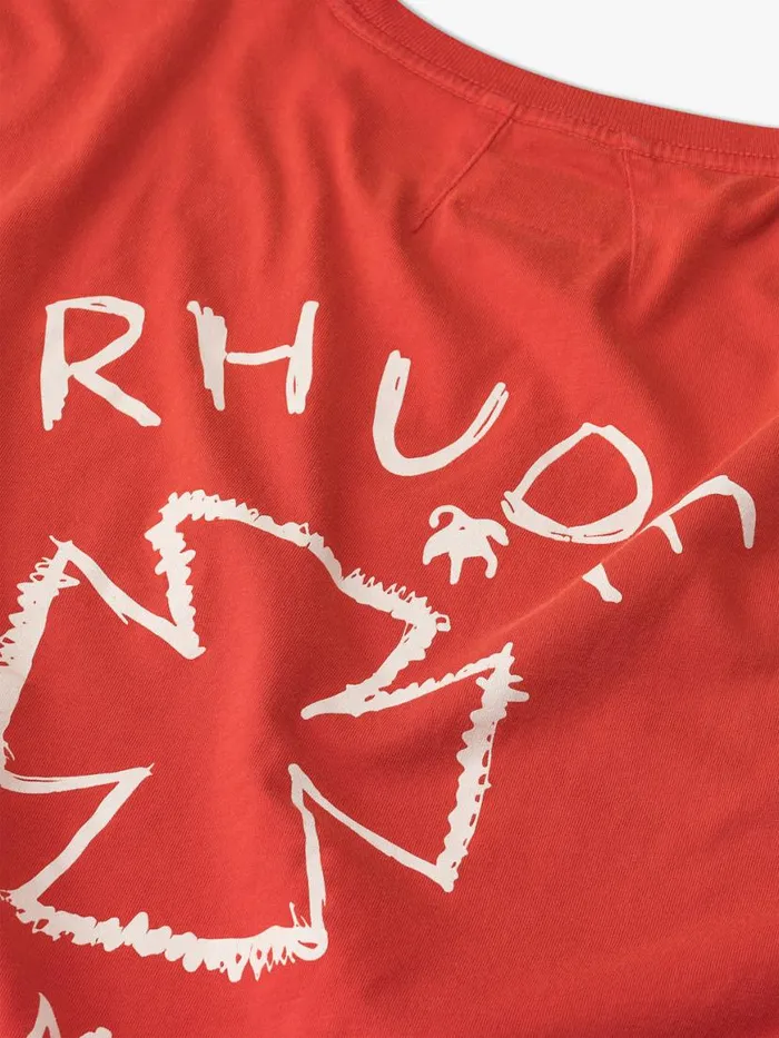 Men Rhude Tees SUGARLAND TEE Red