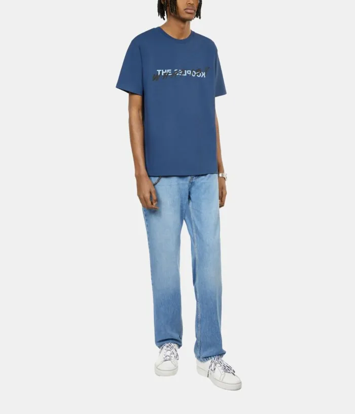 Men Royal Blue What Is Tshirt THE KOOPLES Tshirts