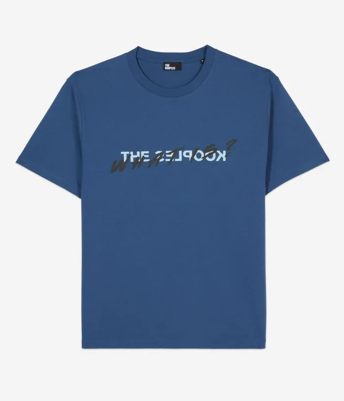 Men Royal Blue What Is Tshirt THE KOOPLES Tshirts