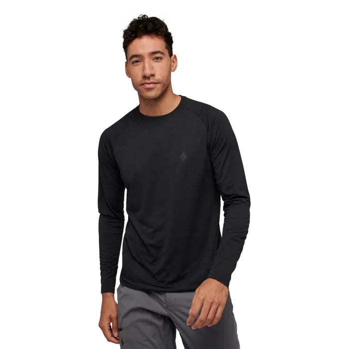Men Shirts Black Diamond Lightwire LS Tech Tee