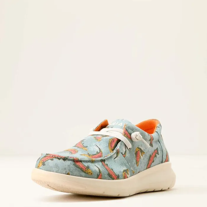 Men Shoes and Sneakers Ariat Hilo Shoe Olive Rainbow Trout