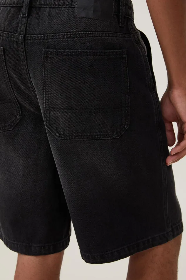 Men Shorts Cotton On Baggy Denim Short Revolve Black