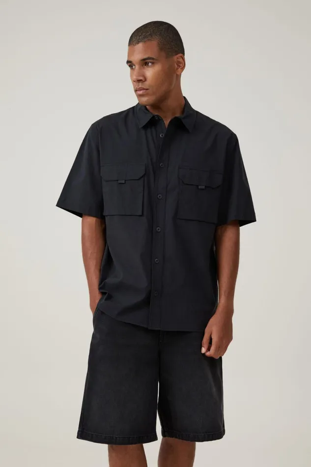 Men Shorts Cotton On Baggy Denim Short Revolve Black