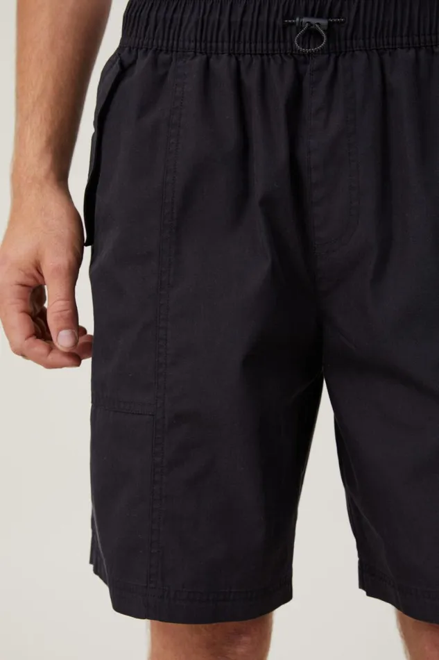 Men Shorts Cotton On Parachute Field Short Black
