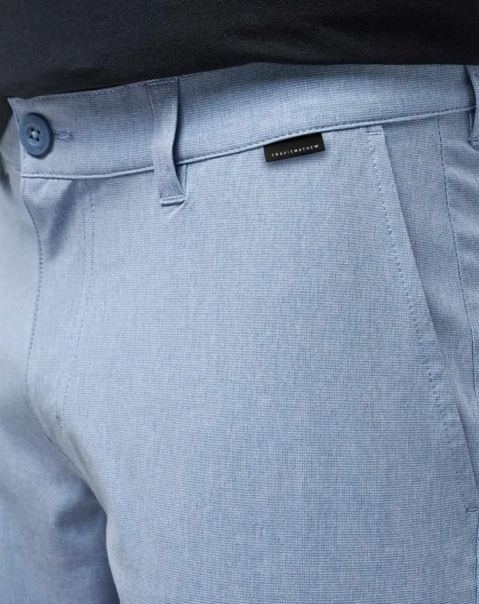 Men Shorts TravisMathew BECK SHORT 95IN Blue Men Shorts TravisMathew BECK SHORT 95IN Blue