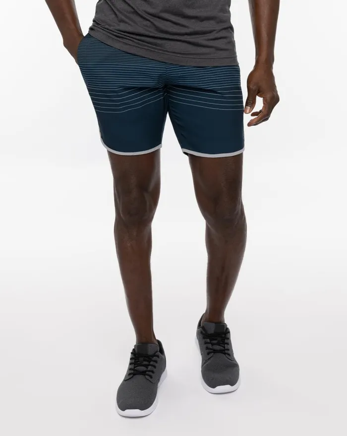 Men Shorts TravisMathew GO TIME 30 ACTIVE SHORT 75IN Blue Nights