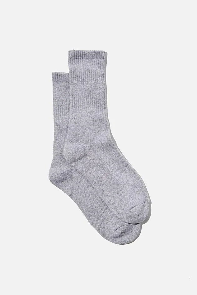 Men Socks and Underwear Cotton On Essential Sock Grey Marle