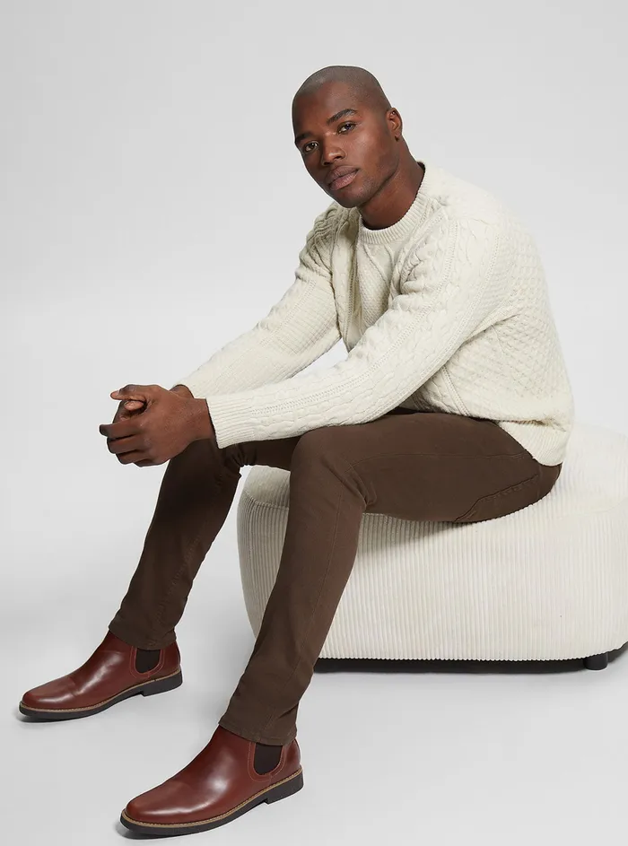 Men Sweaters and Knits GUESS Eco Pearl Cable Knit Jumper Men Sweaters and Knits GUESS Eco Pearl Cable Knit Jumper