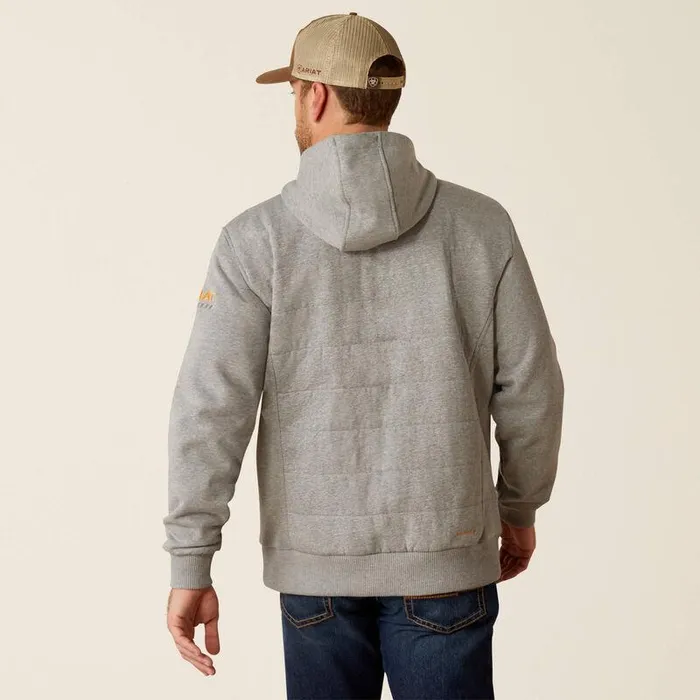 Men Sweatshirts and Hoodies Ariat Rebar AllWeather Insulated Full Zip Hoodie Heather Grey Men Sweatshirts and Hoodies Ariat Rebar AllWeather Insulated Full Zip Hoodie Heather Grey