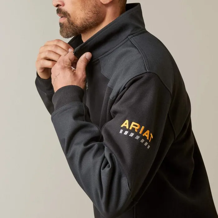 Men Sweatshirts and Hoodies Ariat Rebar Workman Duracanvas 14 Zip Sweatshirt Blackand Black Men Sweatshirts and Hoodies Ariat Rebar Workman Duracanvas 14 Zip Sweatshirt Blackand Black