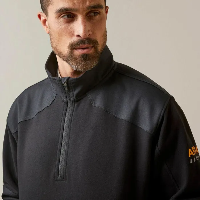 Men Sweatshirts and Hoodies Ariat Rebar Workman Duracanvas 14 Zip Sweatshirt Blackand Black Men Sweatshirts and Hoodies Ariat Rebar Workman Duracanvas 14 Zip Sweatshirt Blackand Black