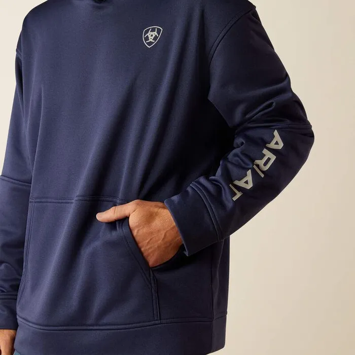 Men Sweatshirts and Hoodies Ariat Tek Fleece 20 American Circle Hoodie Navy Heather Men Sweatshirts and Hoodies Ariat Tek Fleece 20 American Circle Hoodie Navy Heather