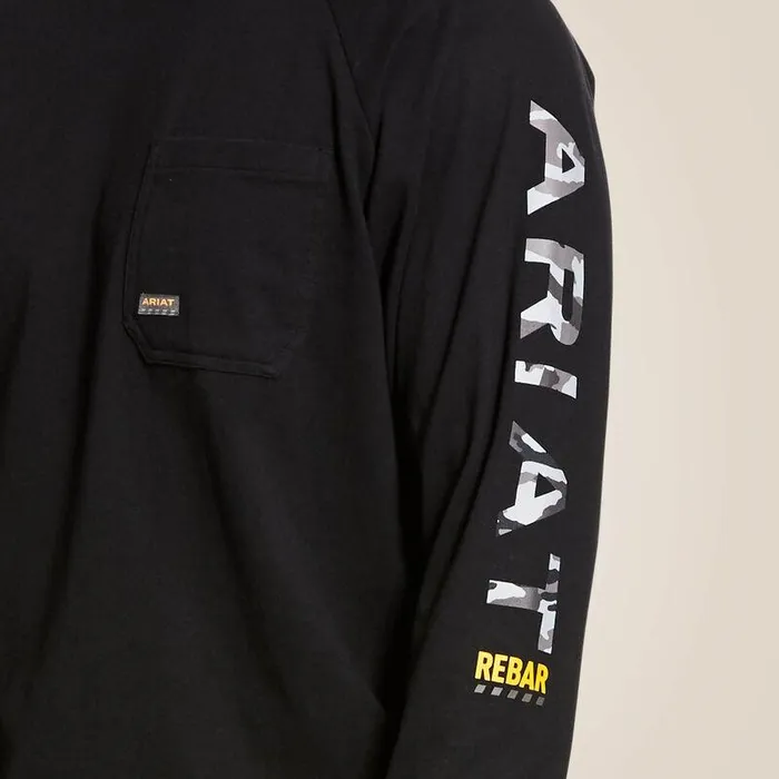 Men TShirts and Polos Ariat Rebar Cotton Strong Graphic TShirt Black Men TShirts and Polos Ariat Rebar Cotton Strong Graphic TShirt Black